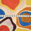 Viskose-Jacquard-Stoff, abstraktes Muster, multicolor