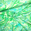 Baumwoll-Jersey mit Achat-Muster, neongrün-hellblau-cremeweiß
