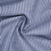 Jeansstoff Denim "Oshkosk"-Style, Streifen blau-weiß