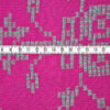 Originalstoff Burda Style 6/2023, bestickter Baumwollstoff mit Bordüre, pink-hellgrün