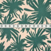 Originalstoff Burda Style 6/2023, Baumwollstretch-Stoff, hellrosa mit grünem Palmenprint