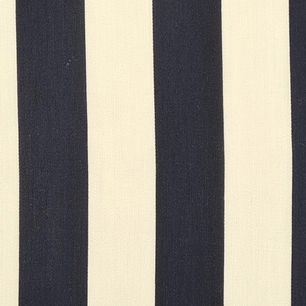 Viskosestoff, breite Streifen cremeweiß-schwarz