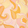 Burda-Originalstoff, Baumwollstoff, POP-ART-Print, rosa-orange-gelb-weiß