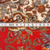 Stoffe Meterware, Polyester-Twill, Paisley-Muster rot