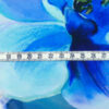 Stoffe Meterware, Jersey, große Blumen, Blau-, Violett- und Grüntöne