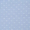 Zarter Baumwollstoff hellblau mit eingewebten weißen Punkten (Plumeti)