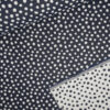 Jacquard-Stoff Doubleface Punkte-Design marineblau