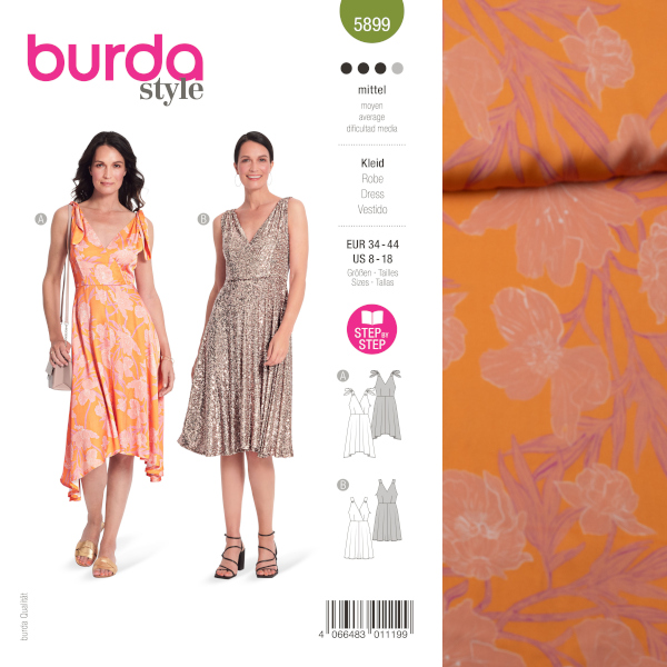 Schnittmuster Burda Style #5899 Kleid
