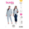 Schnittmuster Burda Style Nr. 5935, Blazer und Hose aus Romanit-Jersey