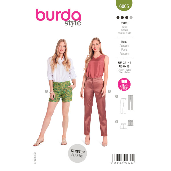 Schnittmuster Burda Style, Hose & Shorts, Nr.6005
