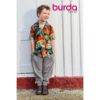 Originalstoff Burda Style 03/2022, Modell 104 Kleid, Baumwollstretch