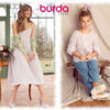 Originalstoff Burda Style 04/2022, Modelle 103 und 131, Baumwollstoff