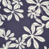 Originalstoff Burda Style 4/2023, Modell 117 Kleid, Seidenstoff Blumenprint blau-cremeweiß