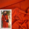 Originalstoff Burda Style 10/22, Modell 121 B Kleid, Viskosetwill orangerot