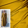Originalstoff Burda Style 12/2022, Modelle 102 Kleid & 114 Jacke, Kleiderstoff mit mattem Goldglanz